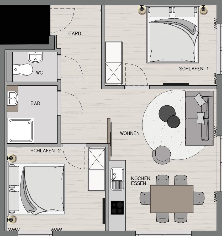 Apartment Streif Lxl Бухен Экстерьер фото